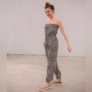 Willow & Root Women's Black and Tan Jumpsuit - XS
